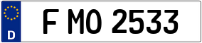 Trailer License Plate